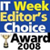 Winner, Editor’s Choice Award