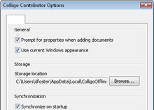 Contributor Synchronization Options