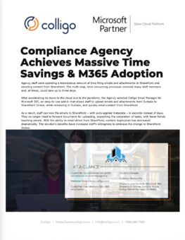 Compliance Agency Achieves Massive Time Savings & M365 Adoption
