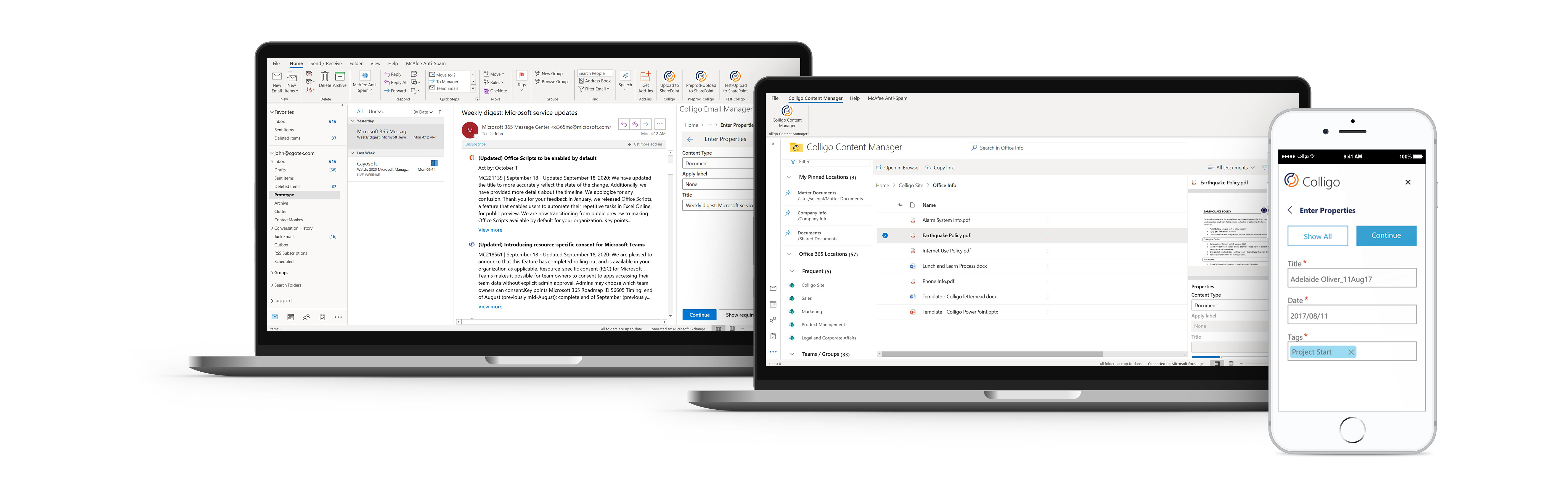 office 365 information governance SharePoint records management made simple with Colligo