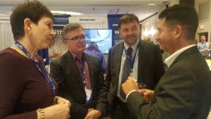 Deborah Dumont (Neostek), Barry Jinks (Colligo), Loic Triger (Colligo) and Lieutenant colonel Alberto Rodríguez Cruz (U.S. Army Pacific Command)