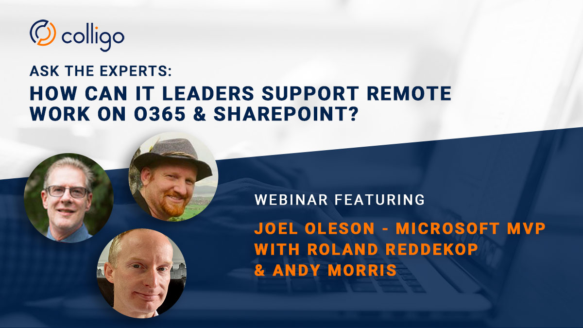Colligo | Blog | Ask the experts webinar - SharePoint and Office 365