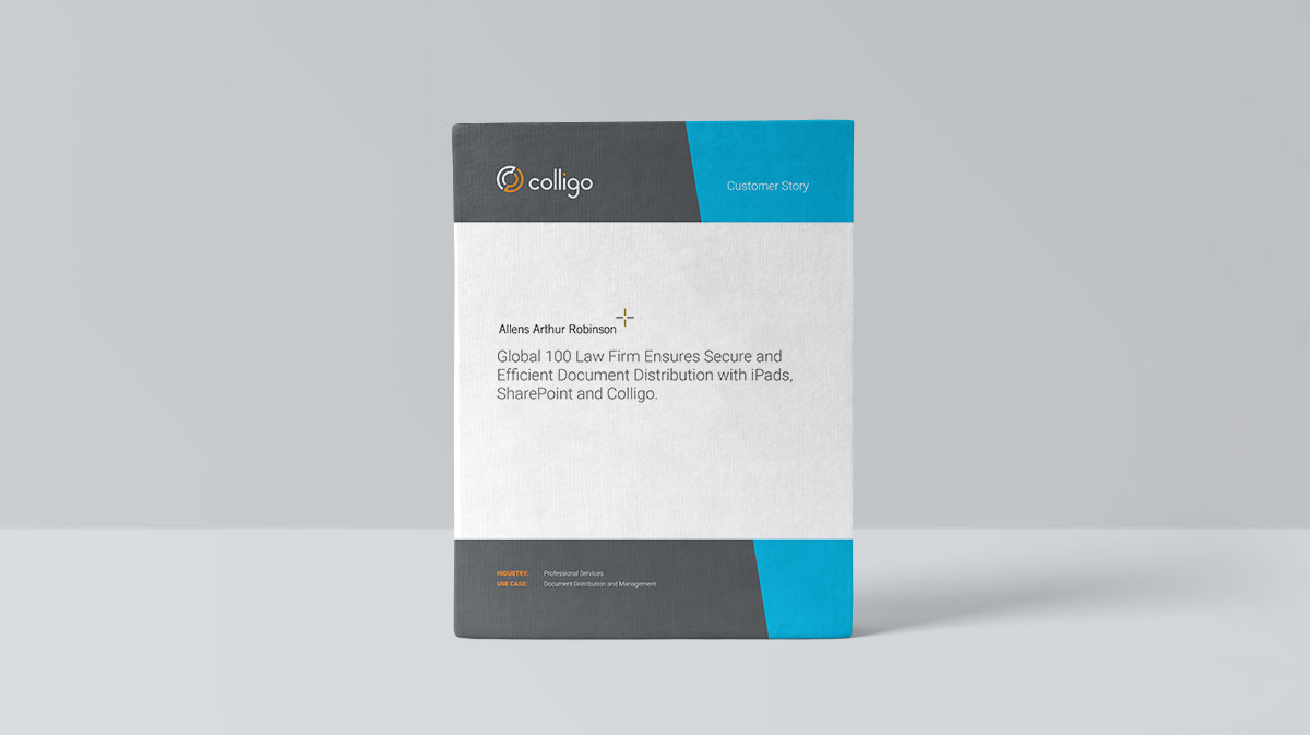 Allens Arthur Robinson. Case study image