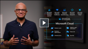 Satya Nadella Asserts Microsoft Cloud Supports Everything an Organization Needs for Hybrid Work