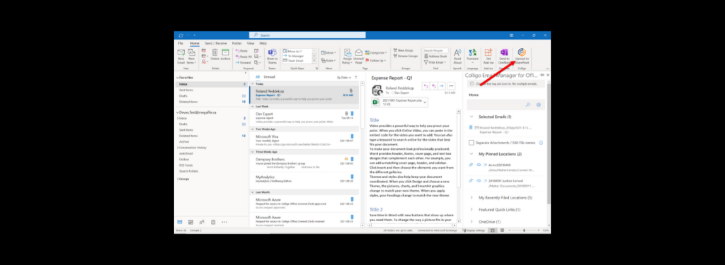 Colligo Email Manager for Microsoft 365