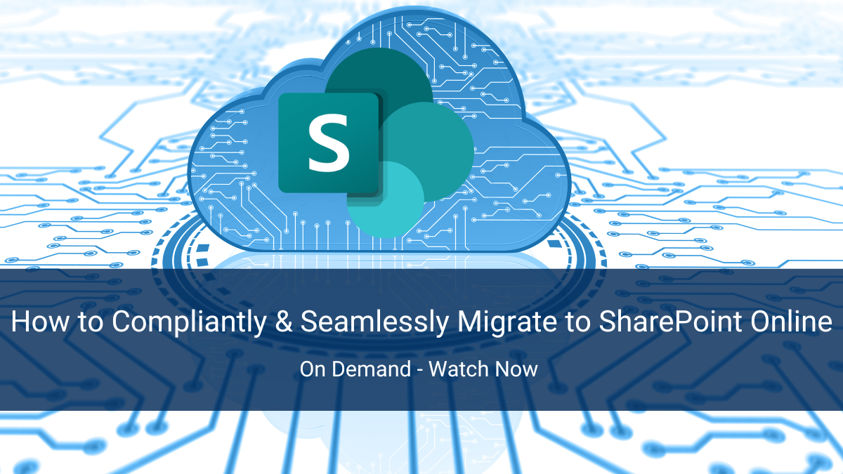 Migrate to SharePoint Online Webinar On-Demand Banner