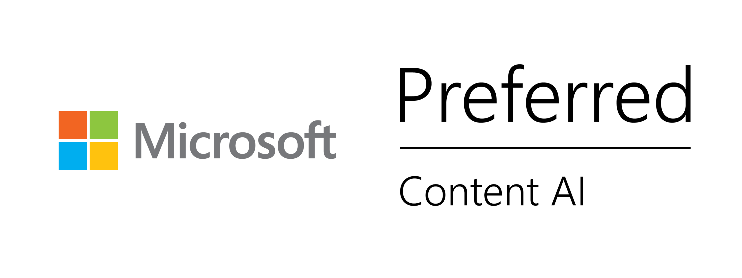 Microsoft Content AI Preferred Partner Status - Logo