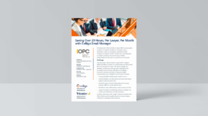 Saving Over 20 Hours, Per Lawyer, Per Month with Email Manager