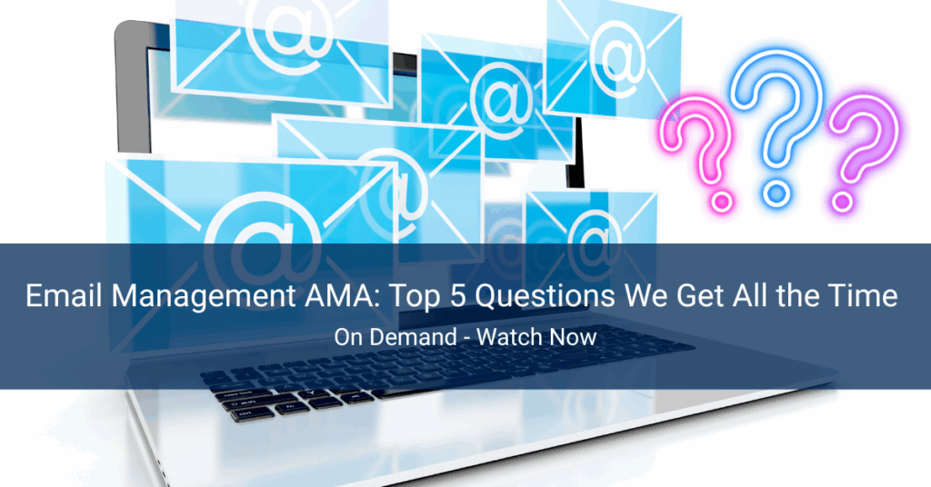 Email Managment AMA - Webinar Banner Image