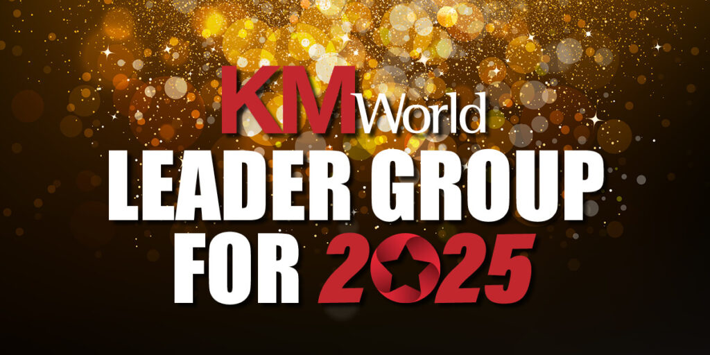 Colligo Recognized in 2025 KMWorld Leaders Group for Compliance & Information Security - Image