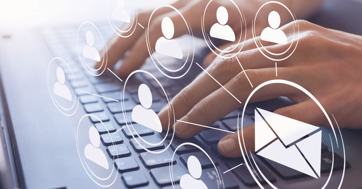 Keyboard with email - image