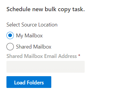 Email Archive Solution - Step 1 Image