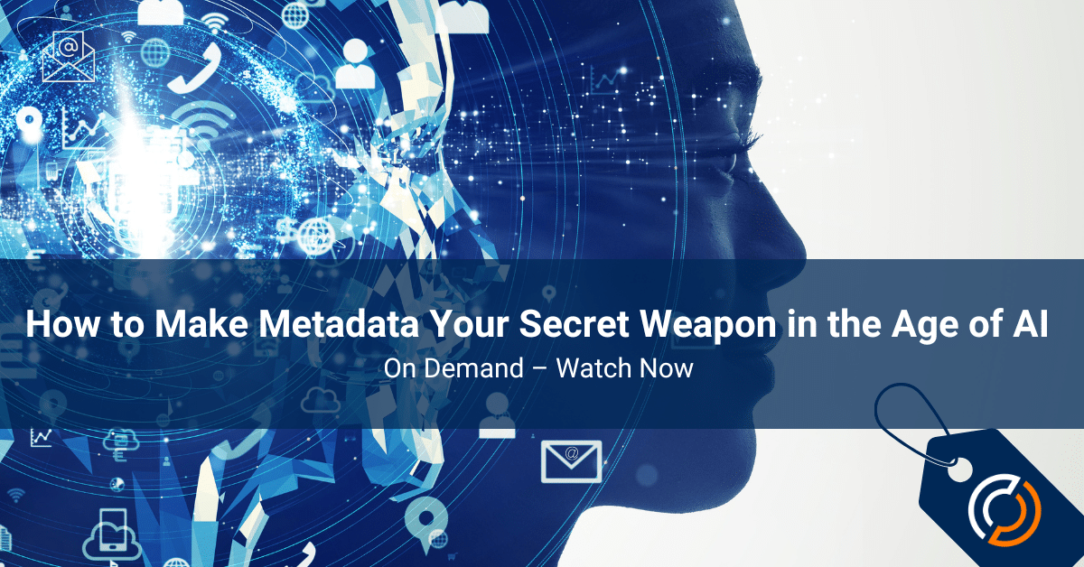 How to Make Metadata Your Secret Weapon in the Age of AI Webinar Banner