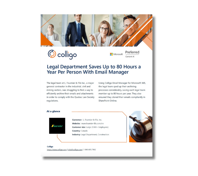 Legal Department Saves Up to 80 Hours a Year Per Person With Email Manager – Case Study Thumbnail