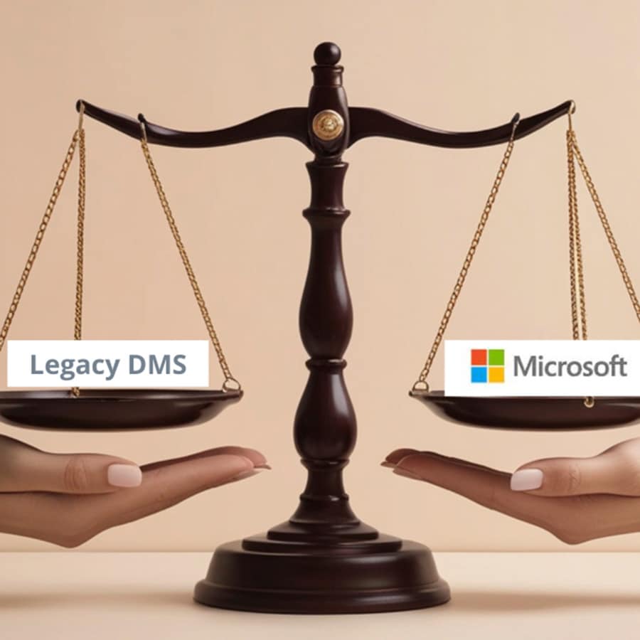 Microsoft 365 Legal DMS: 5 Reasons Legal Teams Are Replacing Legacy Systems - blog image