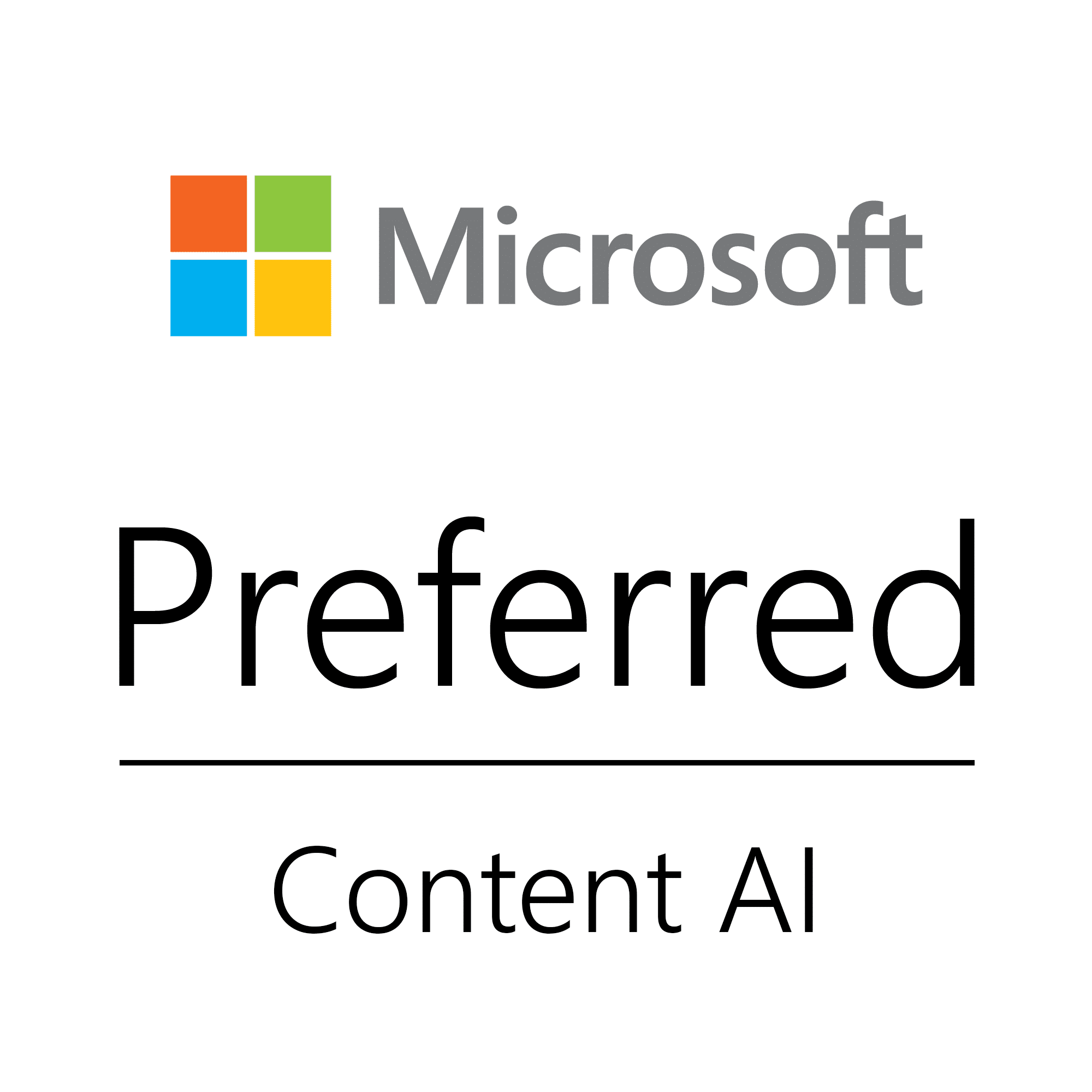 Microsoft Preferred Content AI Partner - logo