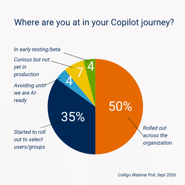 Where are you at in your Copilot journey - webinar poll results